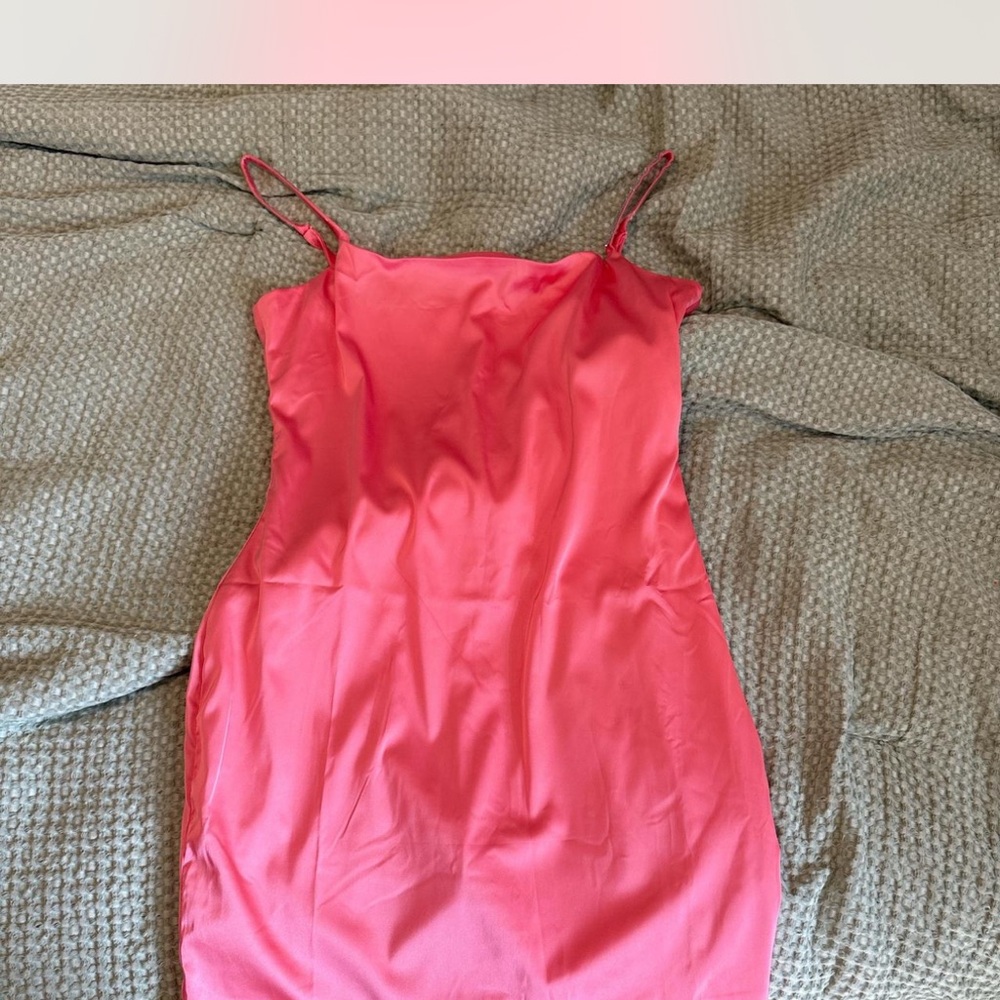 Pink Spaghetti Strap Dress